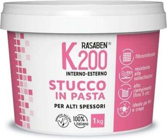 K2 Stucco pasta interno esterno K2 00 K2 rasaben kg 1 alti spessori