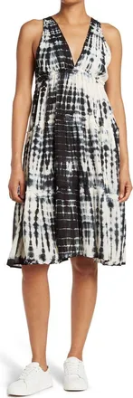 Boho Me Tiered Midi Dress in Black at Nordstrom Rack, Size X-Small