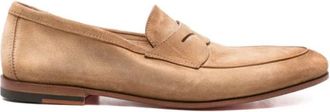 Santoni Carlos-P-Eaam 13 - Heren - Loafers - Bruin - 39 1/2 EU - Schoenen