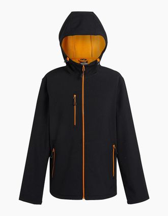 Regatta Mens Regatta Professional Mens 2 Layer Soft Shell Jacket - Black - Size: 44/Regular
