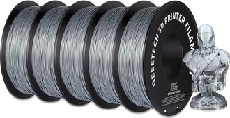 OEM Filamento Para Impresora 3d, Material Pla Ecol&oacute;gico, Compatible Con Impresoras Fdm, Color Plata