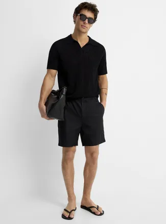 Le 31 Mens Lightweight weave Bermuda Shorts Inseam: 7.5