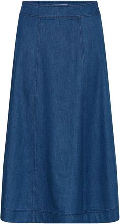 Part Two Dames, Rokken, Blauw, Maat: 2XL Denim