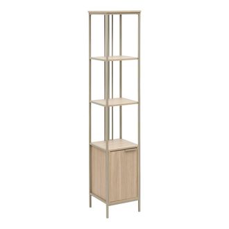5five Simply Smart Estanter&iacute;a Duna Rectangular De 35 X 35 Cm Con 1 Puerta, Color Beige - 5five