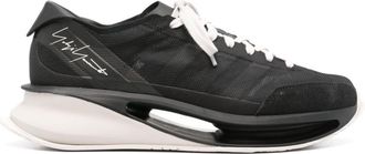 Yohji Yamamoto S-Gendo Run sneakers - men - Calf Suede/Calf Leather/Fabric/Fabric/Rubber - 11.5 - Black