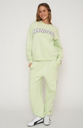 The Mayfair Group Manifest Fleece Joggers in Sage at Nordstrom, Size X-Small