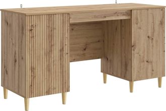 vidaXL Escritorio Roble Artisan Madera De Ingenier&iacute;a Vidaxl
