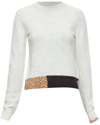 Celine Celine Wool Colorblock Hem Sweater, Size Int Xs (Authentic Pre-Loved)