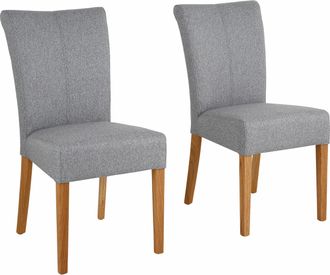 HOME AFFAIRE Esszimmerstuhl »Queen Polsterstuhl BESTSELLER« (Set) 4 Stk.verschiedene Bezüge, Gestell Massivholz