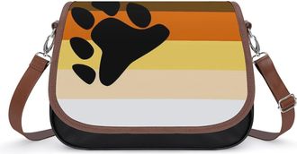 Generic LGBTQ Gay Proud Flag Small Womens Crossbody Bags Shoulder Handbag with Adjustable Strap for Travel