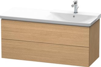 Duravit Duravit L-cube M&oacute;dulo Mural 1220mm De Ancho, Profundidad 481, 2 Cajones, Apto Para P3 Comfort Art&iacute;culo 233412, Lavabo A La Derecha, Color: Decoraci&oacute;n 