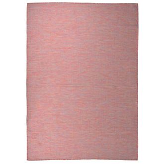 vidaXL Alfombra De Tela De Pel&iacute;cula Para Al Aire Libre 140x200 Cm Rojo
