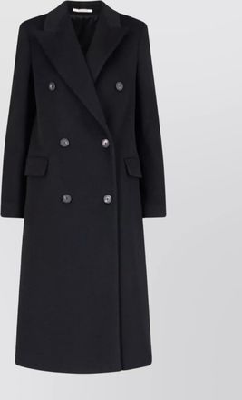 Tagliatore lapel long button flap jacket