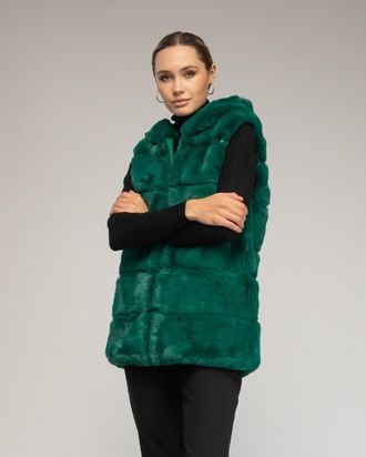 Tantra Leren vest met capuchon