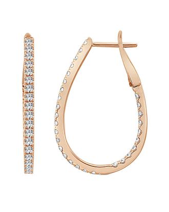Sabrina Designs 14K Rose Gold 0.95 Ct. Tw. Diamond Hoops