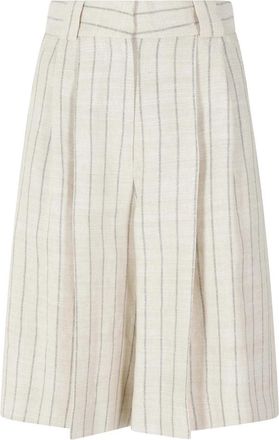Blaz&eacute; Milano Serene Husul Shorts - Dames - Korte Broeken - Beige - XS - Katoen - Korte Broeken