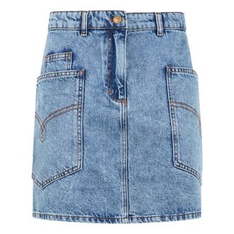 Moschino Denim jumpsuit with pockets - female - Moschino - Denim Skirts - Blue - XL - Skirts