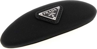 Prada Womens Capelli Hair Clip Black Fabric Pins Claws & Clips