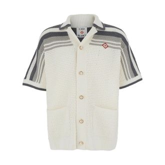 Casablanca Overhemden, Heren, Wit, XL, Kitted