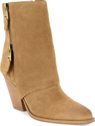 Nine West Umberto Pointed Toe Leather Bootie in Mbr01 at Nordstrom, Size 8.5