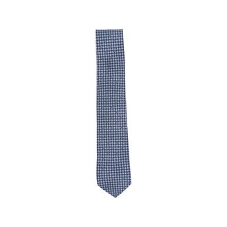 Ferragamo Ties, male, Blue, Size: ONE SIZE Turtle Print Silk Tie