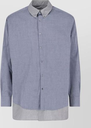 Maison Margiela checked cotton double shirt