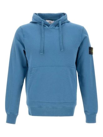 Stone Island cotton hoodie - men - Organic Cotton - L - Blue