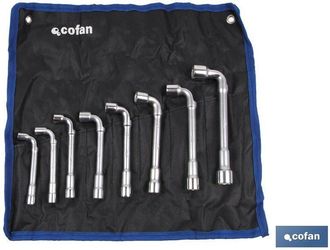 cofan Set 17 Pcs Llaves De Pipa, Juegos Llaves De Pipa Abiertas, En Juegos De 8, 10 Y 17 Piezas. Fabricadas En Acero Al Cromo-vanadio, D&aacute;ndole Larga Vida, R