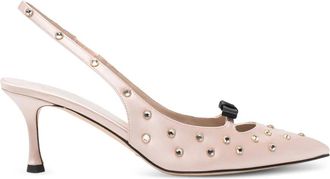 N°21 slingback pointed-toe pumps - women - Silk/Rubber/Fabric - 37.5 - C001