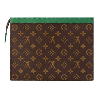 Louis Vuitton Pochette Voyage MM Monogram Macassar Canvas Green M82854