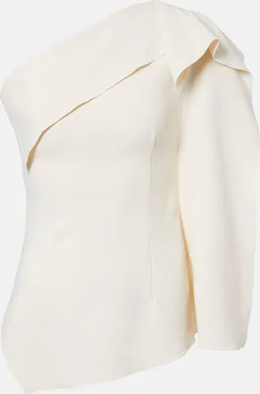 FFORME Lavinia draped one-shoulder top