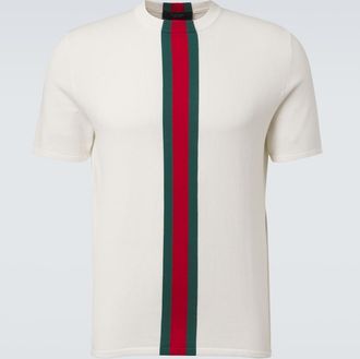 Gucci Web Stripe cotton T-shirt