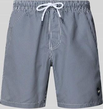 Shiwi Regular Fit Badehose mit Label-Patch Modell Mike in Marine, Größe XXL