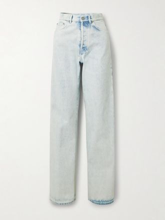 Dries Van Noten Jeans Slim-fit A Vita Media Acid-wash - Blu