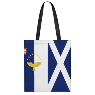 Generic Azore Scotland Flag Womens Tote Casual Shopping Bag Lightweight Shoulder Bags Hobos Handbag for Work Travel Daily 35x40cm