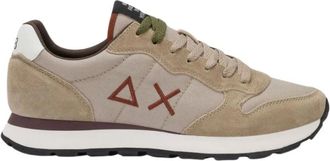 Sun 68 Tom Solid Sneaker - Heren - Schoenen - Beige - Maat: 45 EU Leer