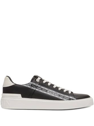 Balmain leather sneakers - Black