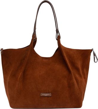 Gianni Chiarini Womens Shoulder Bag Dua Suede Cognac