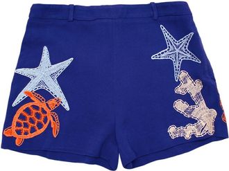 Emilio Pucci Blue Sea Life Shorts Size XS