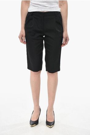 Dolce & Gabbana Two-Pleat Shorts With Satin Side Bands size 38