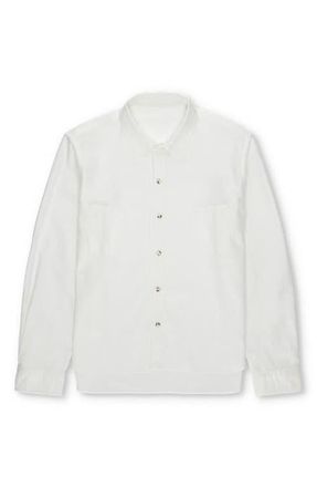 Fortela Liam Cotton Chest Pocket Shirt in Off White at Nordstrom, Size Xx-Large
