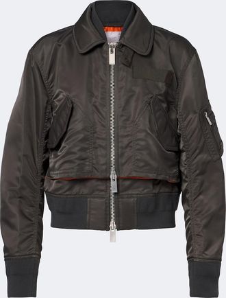 sacai Layered technical bomber jacket