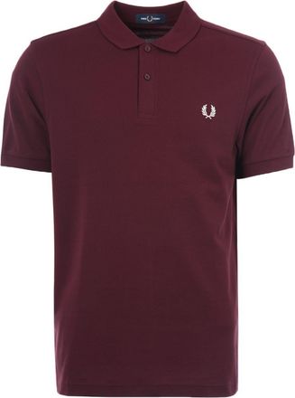 Fred Perry Mens M6000 Plain Polo Shirt in Red Cotton - Size X-Large