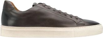 Doucal's Sneaker van leer - Heren - Sneakers - Grijs - 39 1/2 EU - Leer - Schoenen
