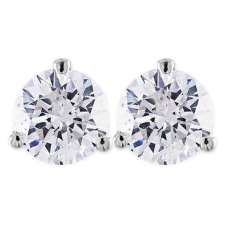 Pompeii3 1ct Martini Screw Back Diamond Studs 14K White Gold