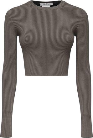 Max Mara Viscose Crepe Crop Top