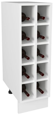 ebuy24 Estante De Vino Vcm Dimensiones Aprox. Al. 82 X An. 25 X T. 44 Cm Estante De Cocina Para Botellas Estante - Esilo (blanco)