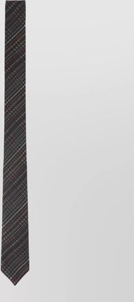 Paul Smith silk and wool houndstooth stripe tie