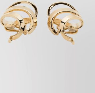 Ferragamo large sculptural hoop earrings