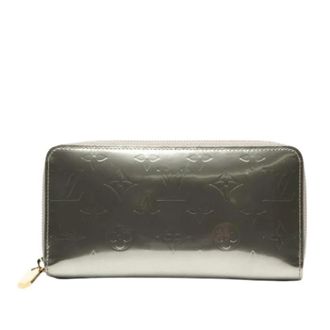 Louis Vuitton Pre-owned Wallets, female, Gray, Size: ONE SIZE Pre-owned Monogram Vernis Long Wallet